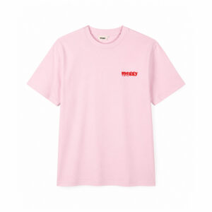 T-shirt Rosa con logo ricamato